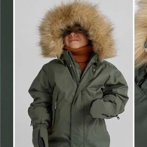 Gotland Reimatec Waterproof Insulated Snowsuit with Faux Fur Trim